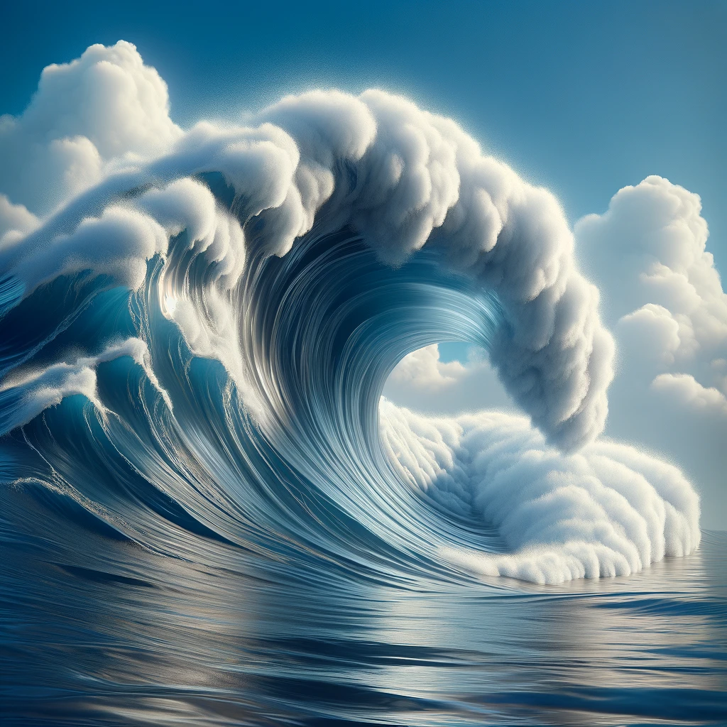 波は100回に1回は平均1.4倍の高さの波が、1000回に1回は平均波高の2倍の波が発生します。釣太郎
