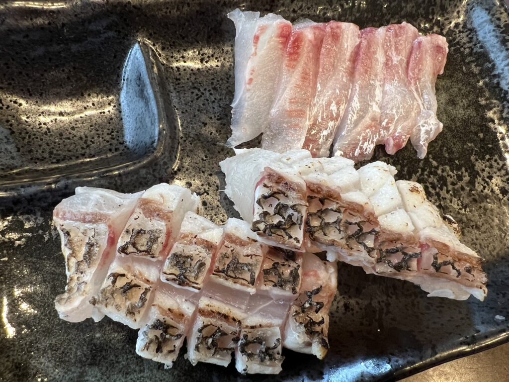 チヌ（黒鯛）　焼霜　炙り　刺身　塩焼き　煮付け　和歌山釣り　料理　