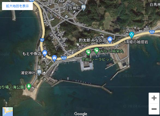 コロダイ、夜釣りポイントとして有名な釣太郎みなべ店前堤防。