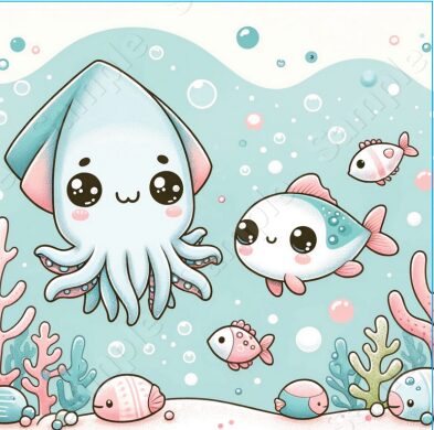 アオリイカシールなら釣太郎。モンゴウイカと共に25点ご用意しています。