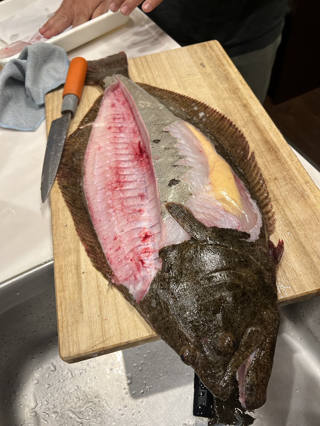 天然ヒラメ　刺身