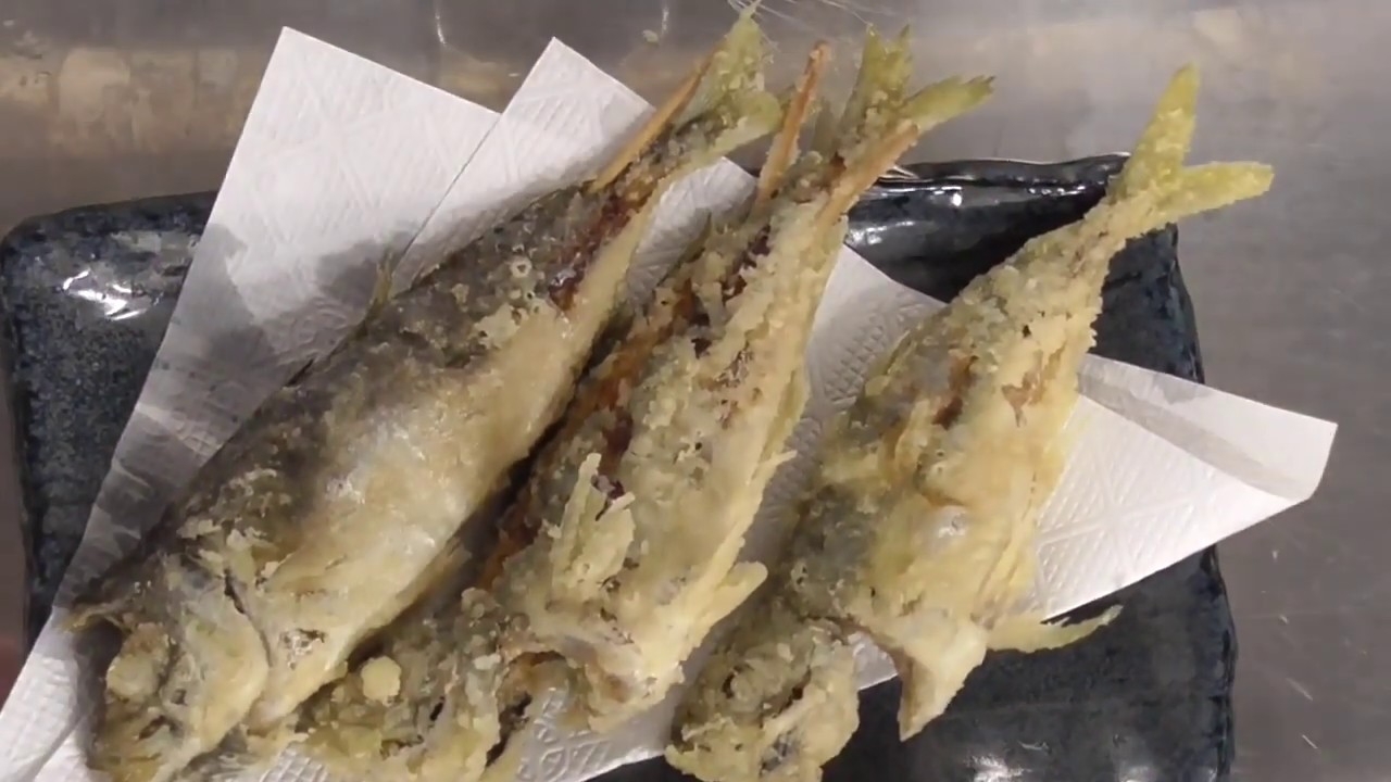 アジ唐揚げ。釣太郎