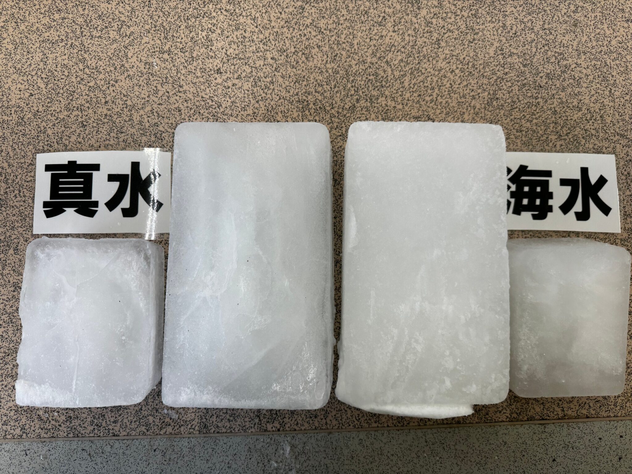 海水氷は釣太郎オリジナル。釣った魚は必ず冷やしましょう。