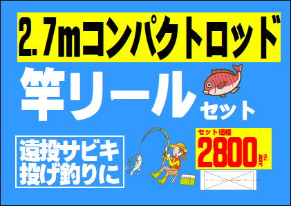 急に魚釣りをすることになったら、竿とリールセットが便利。あとは仕掛けだけ。南紀白浜に行くのなら、釣りを楽しみませんか？釣太郎