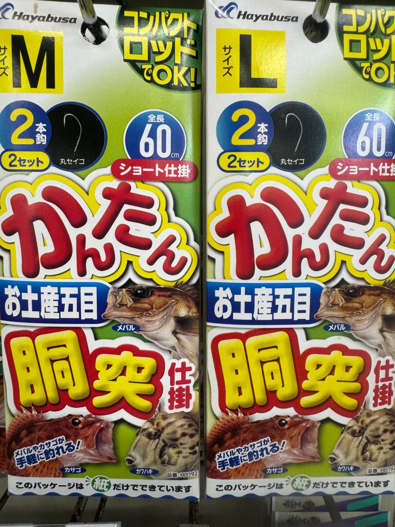 カンタン胴突仕掛けでガシラを釣ろう。サシエサをして防波堤際に落とし込むだけ。コンパクトロッド＆リールセットもご用意してります。釣太郎