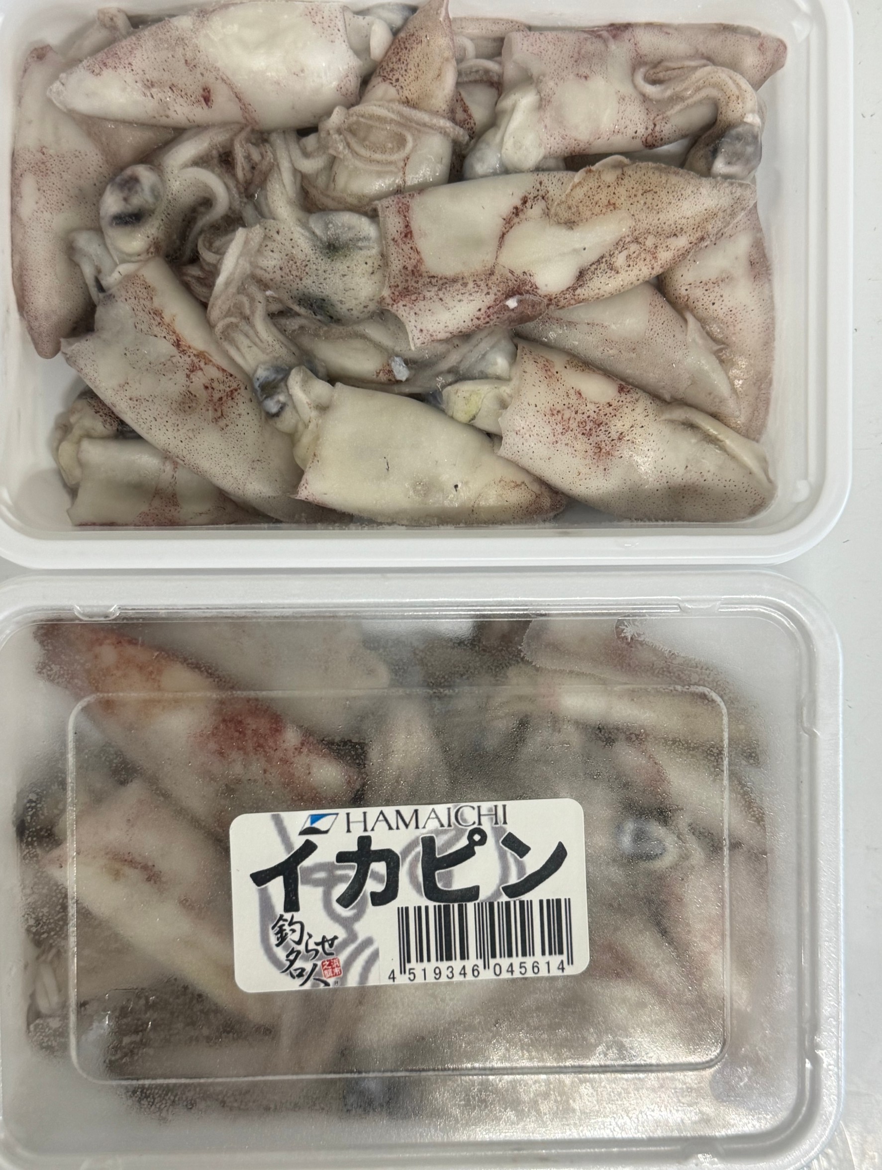 夜釣りに人気のイカピンはヒイカを主に使っています。釣太郎