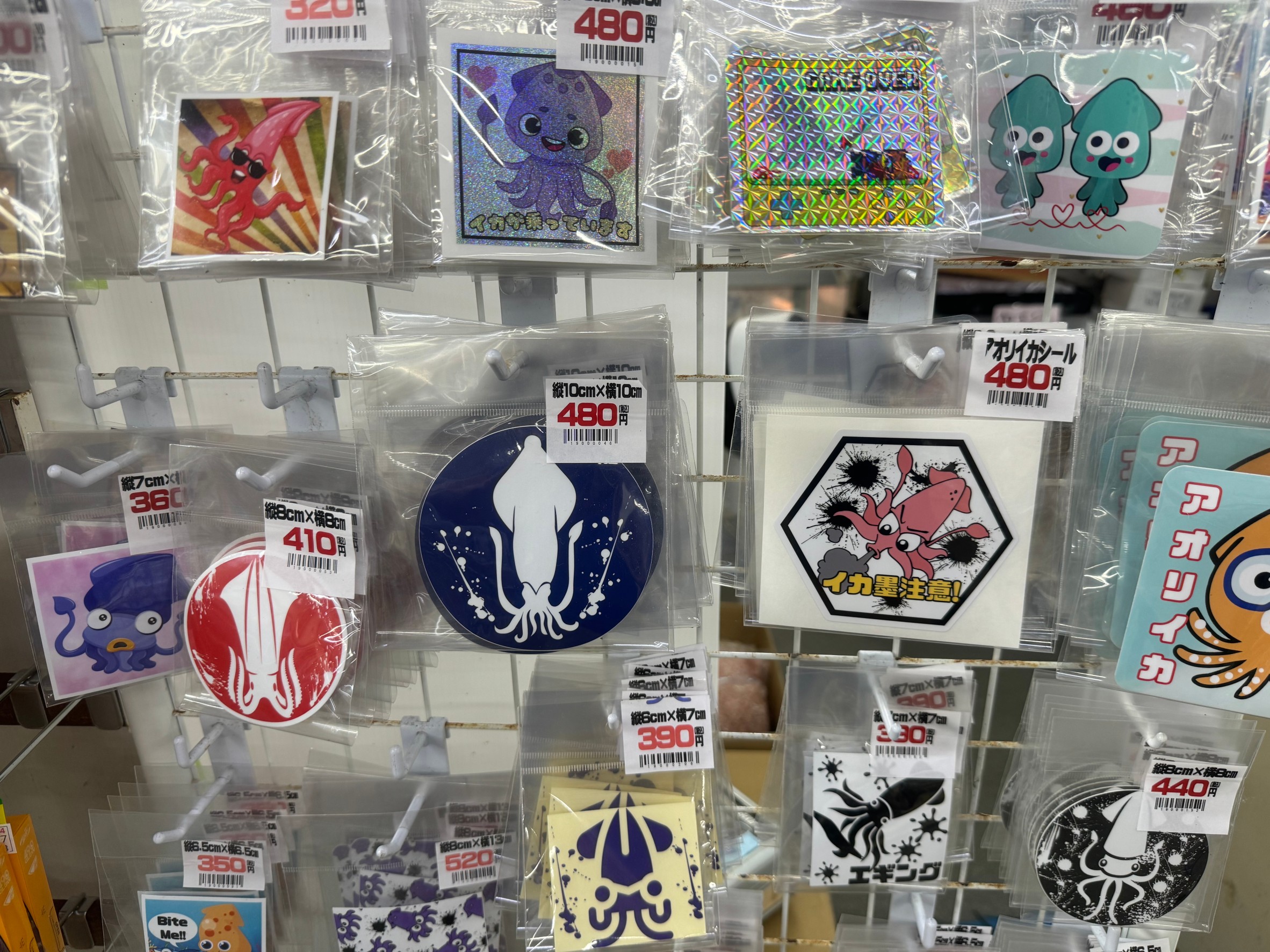アオリイカ釣り師の為のシール、ステッカー多種あります。釣太郎