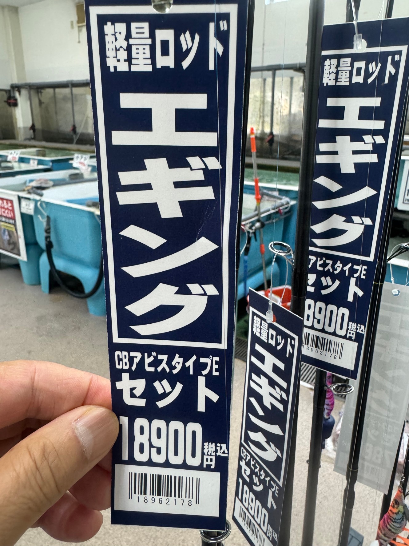 エギング用竿＆リール+エギセット。釣太郎