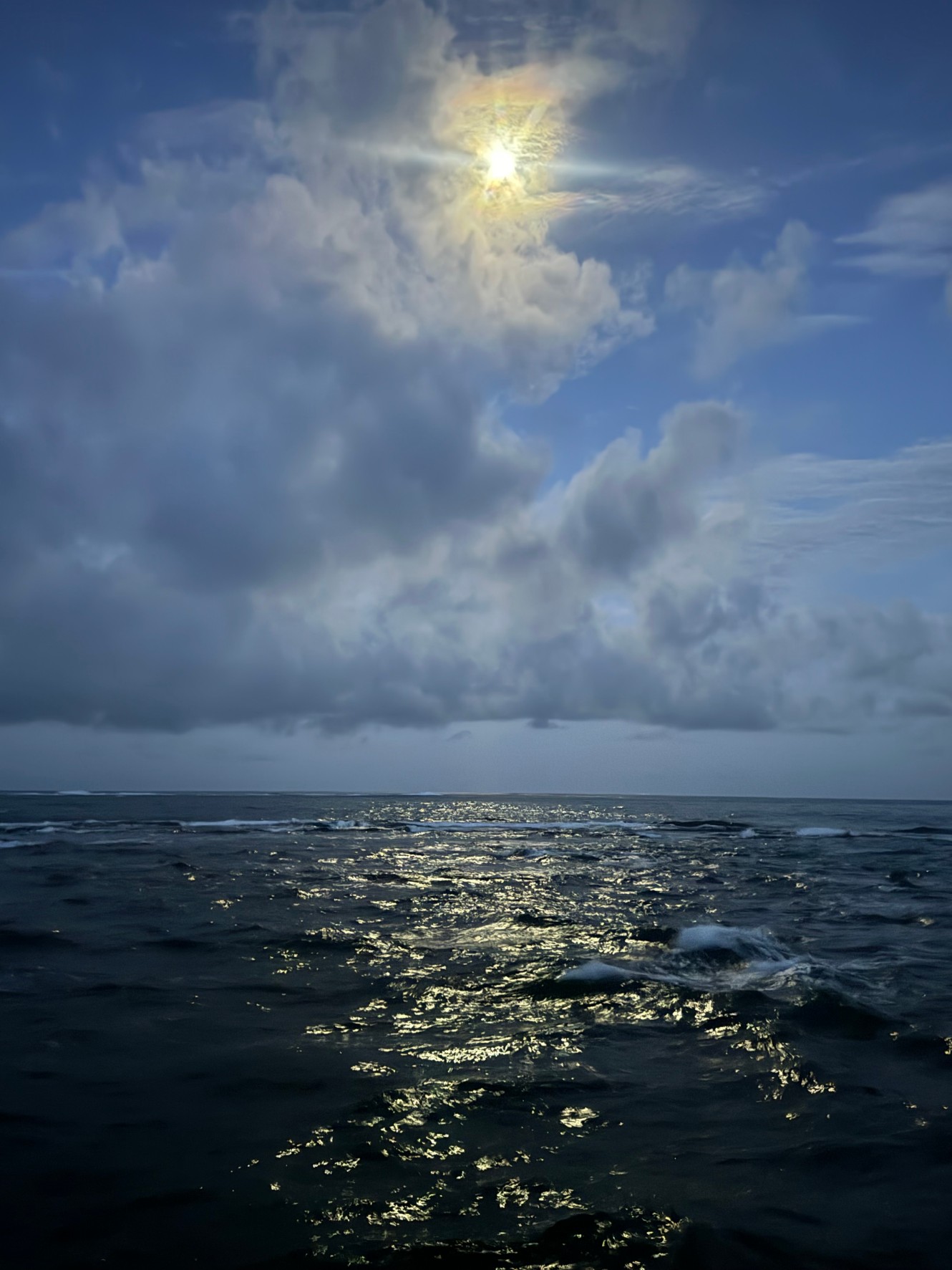 月夜の海は幻想的でロマンティック。日中とは全く違う雰囲気があります。釣太郎