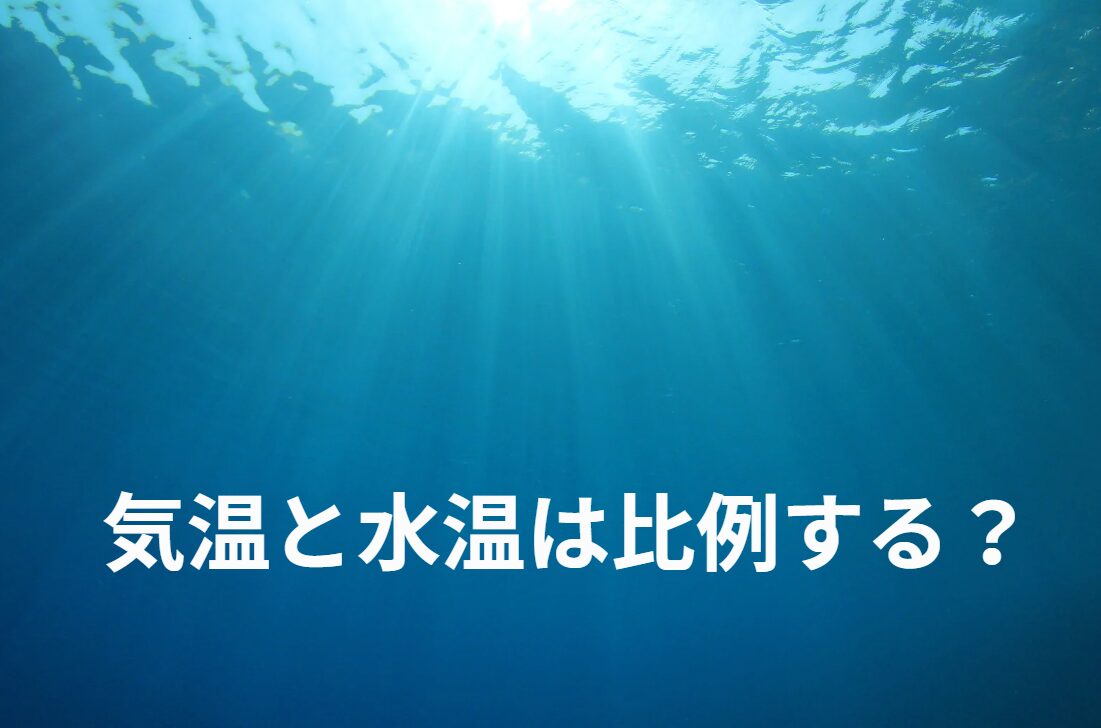気温=海水温度?比例の関係にある?釣太郎