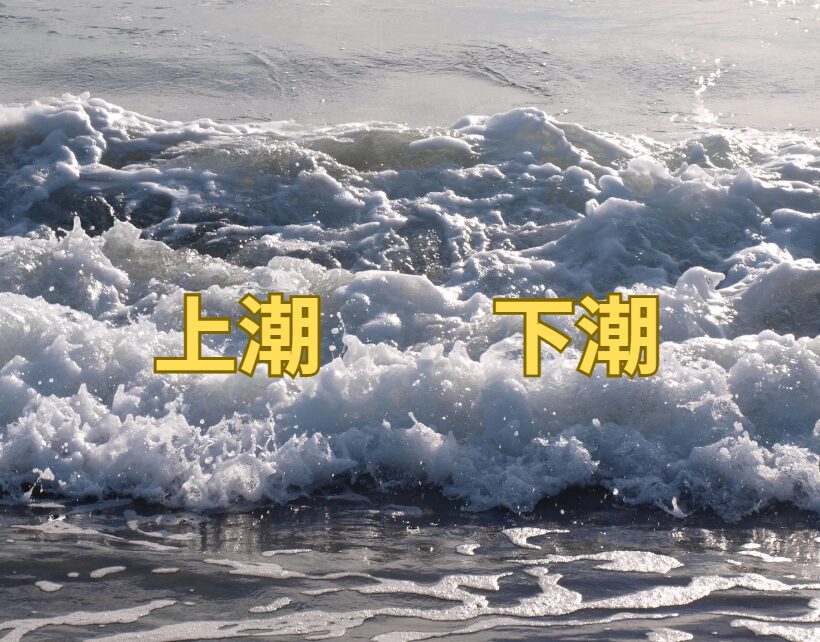 手前に入ってくる潮、沖に向かう潮。潮には流れがある。潮名と特徴紹介。【フカセ 釣り入門】釣太郎