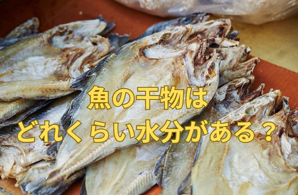 魚の干物は物にもよるが、どれくらい水分がなくなっている？釣太郎