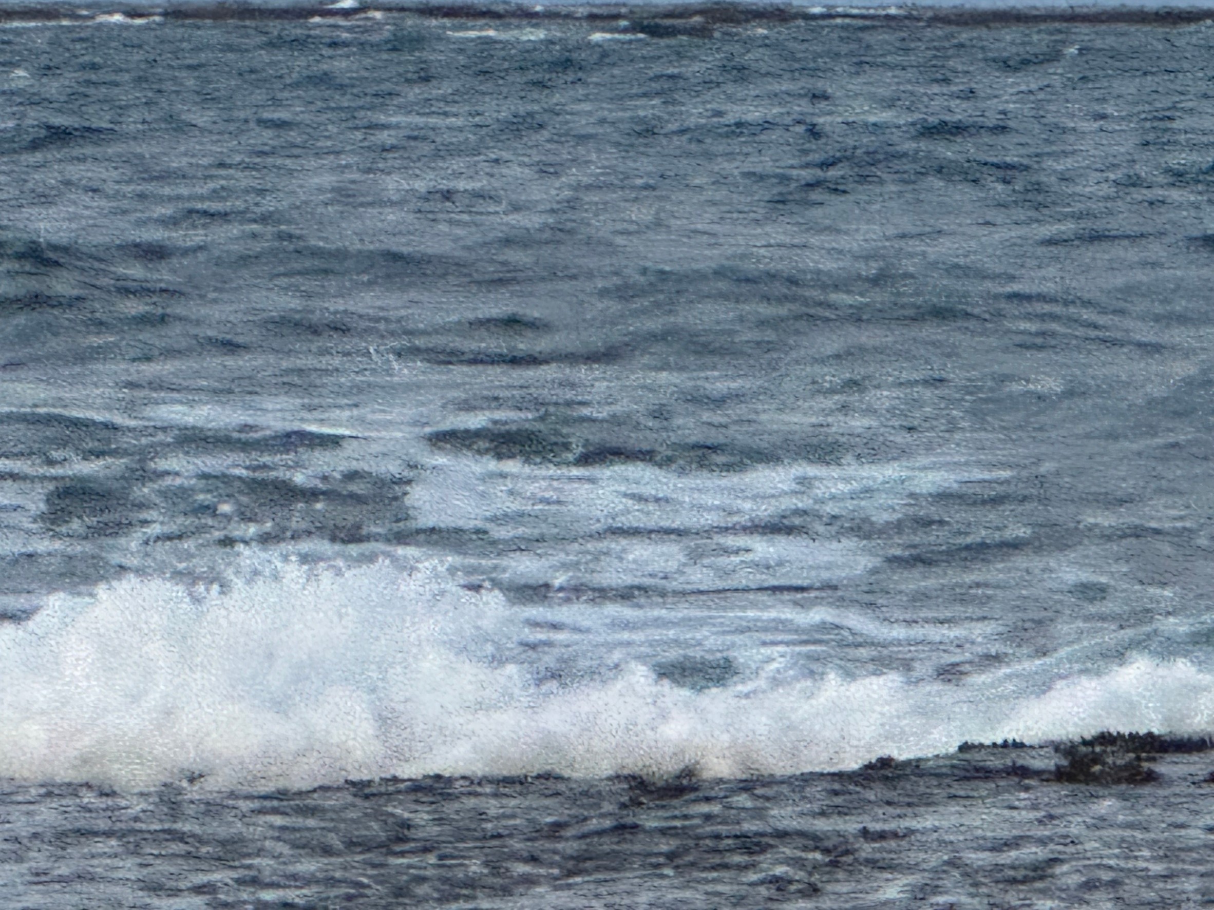 海辺は心地よいが、白波が立つとさらに気持ちいい。これは酸素供給量が増えるから？釣太郎