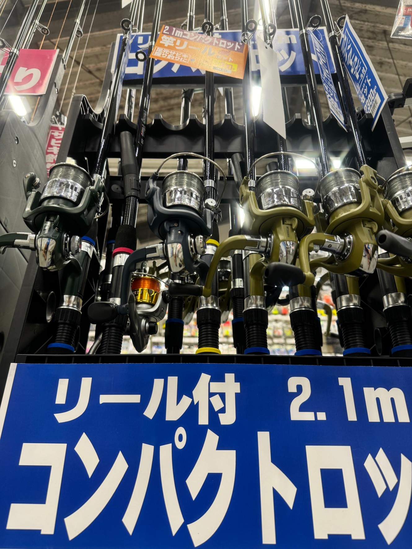 竿リールセットあるので、手ぶらでも気が向いた時に、釣りが楽しめます。釣太郎