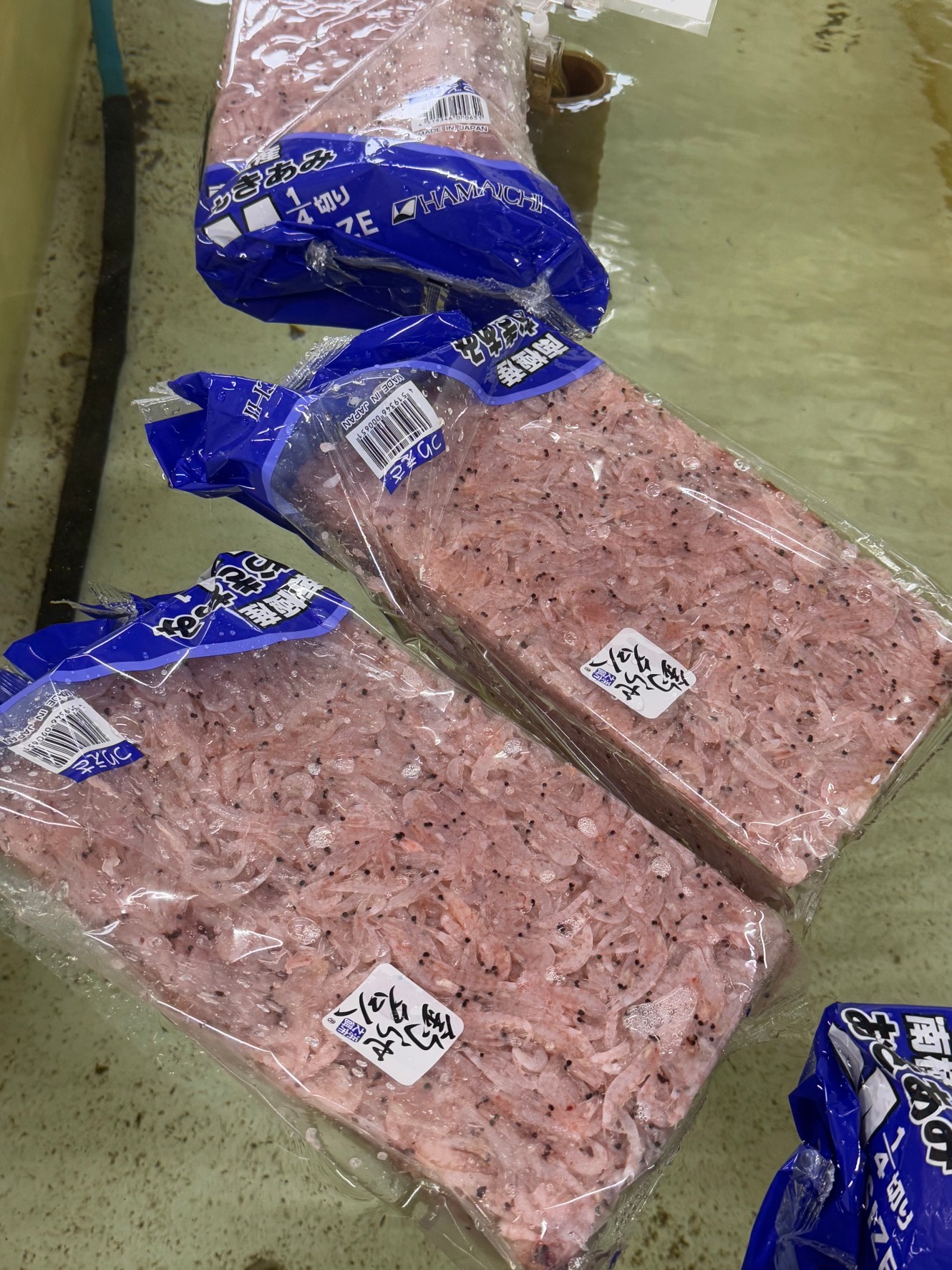 オキアミ全解凍するのに時間かかります。釣太郎