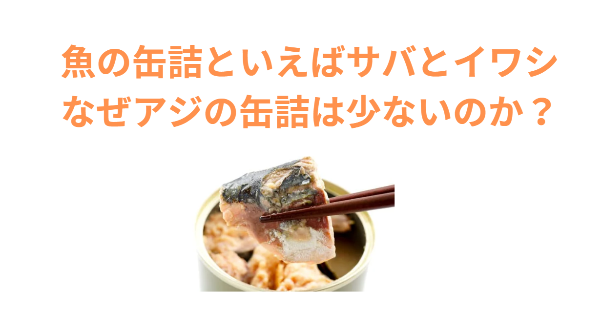 【魚の缶詰といえばサバとイワシ！なぜアジの缶詰は少ないのか？】釣太郎