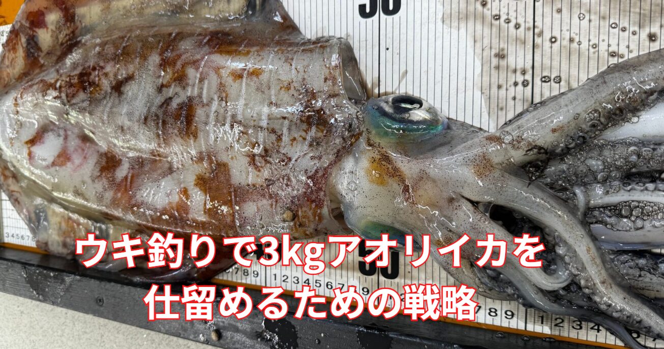 ウキ釣りで3kgアオリイカを仕留めるための戦略。釣太郎