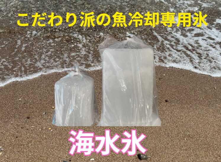 魚をできるだけおいしく食べたいので氷もこだわりたい、という釣り人には海水小がおすすめ。釣太郎