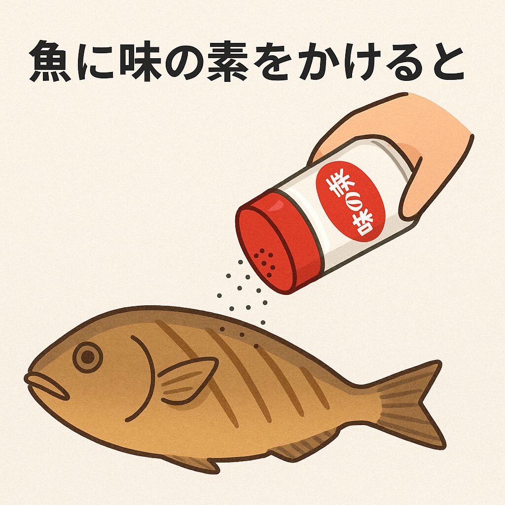 魚に味の素をかけると、美味しくなるのか？釣太郎