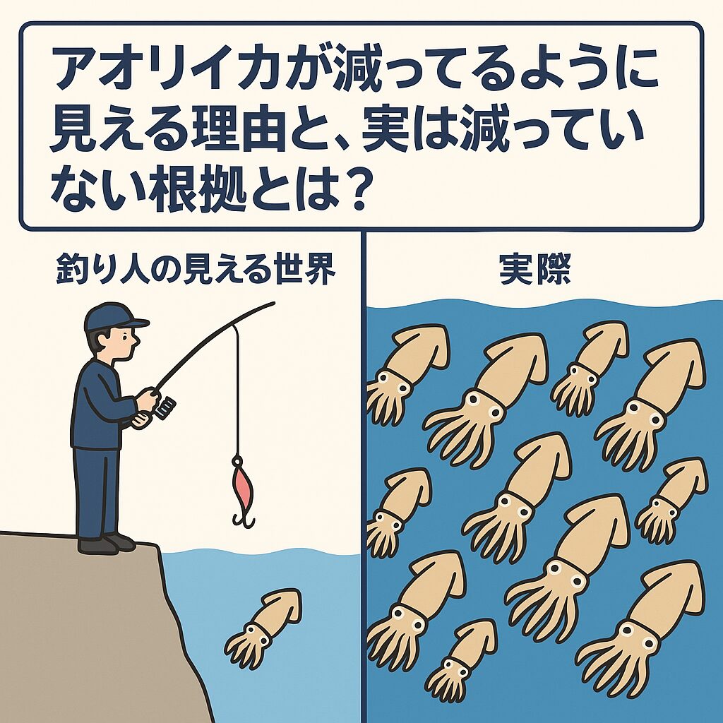 アオリイカ、「釣れない＝減少」と感じてしまう典型的な要因。釣太郎