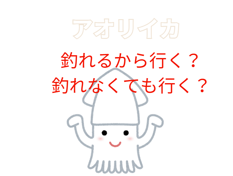 アオリイカが釣れるから釣りに行く?それとも釣れなくても行く?あなたはどっち?釣太郎