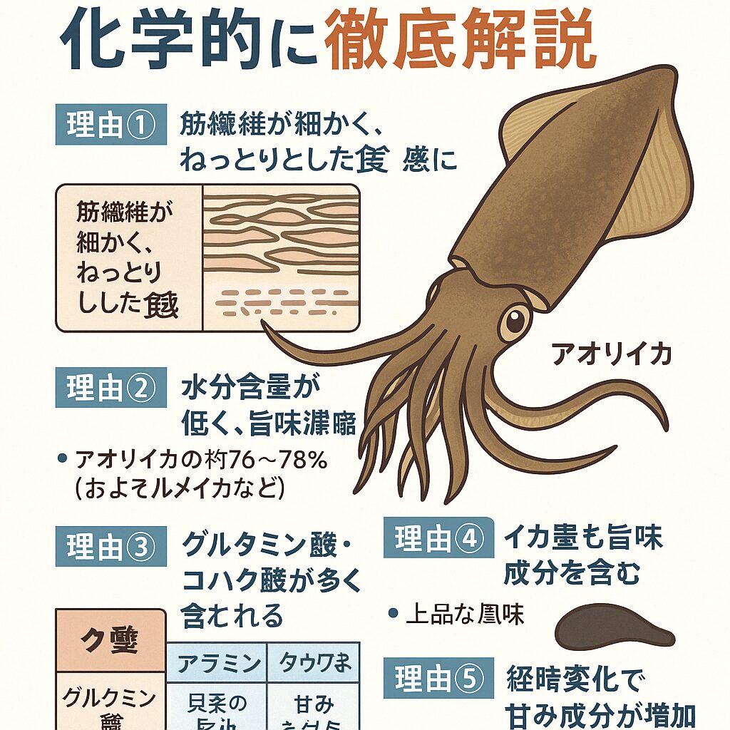 アオリイカがおいしい理由を科学的に説明。釣太郎