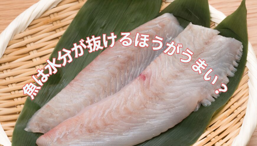 魚は水分が抜けるほうがおいしくなる？釣太郎