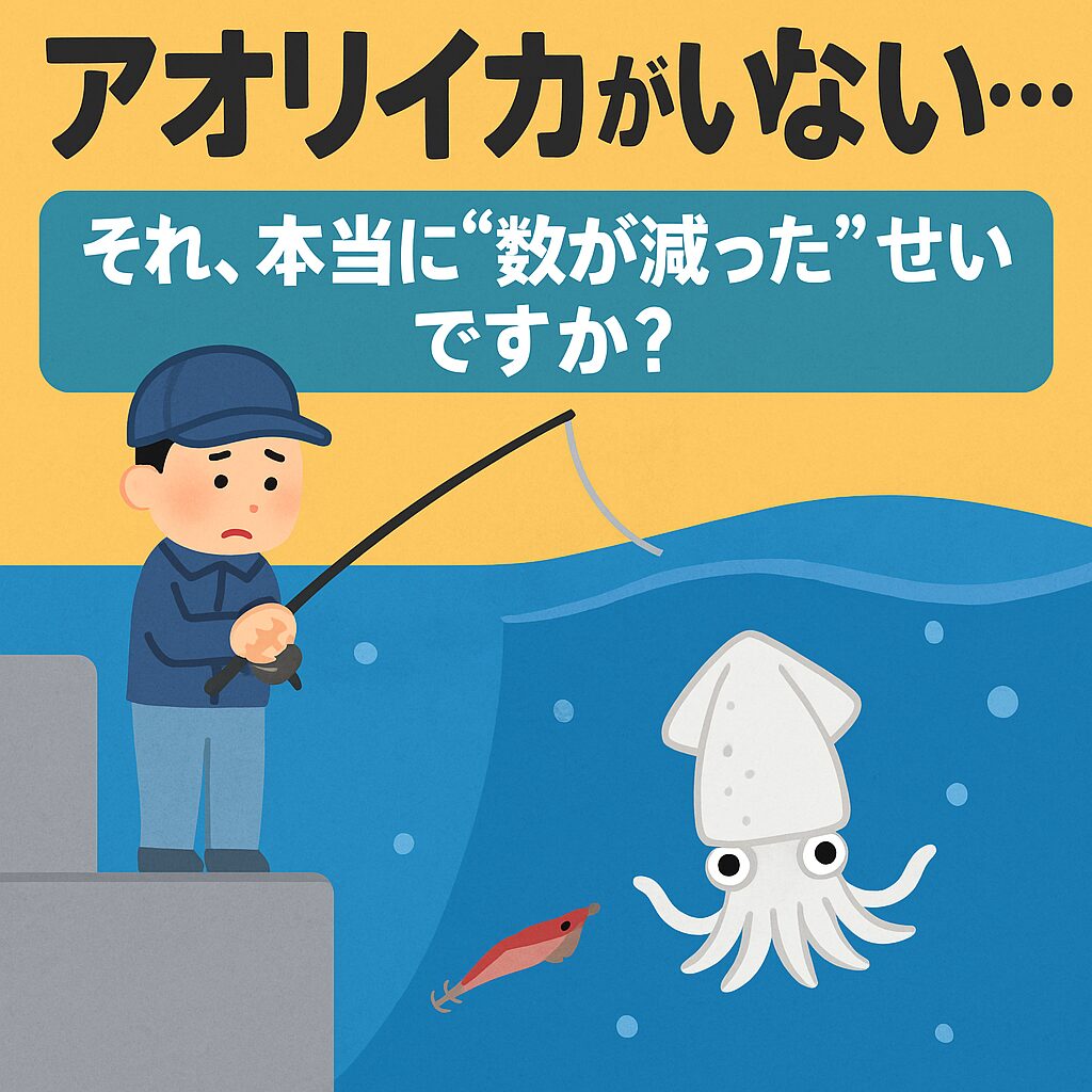 「最近アオリイカいないな…」その原因は？釣太郎