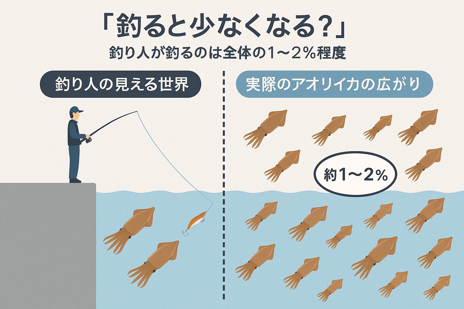 アオリイカ「釣ったらいなくなる」という誤解の正体。釣太郎