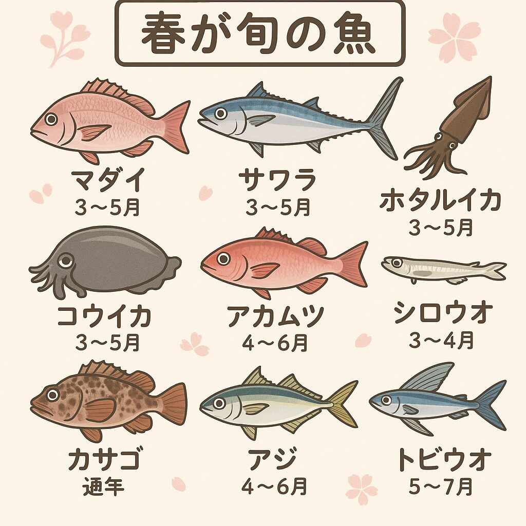 春が旬の魚紹介。釣太郎
