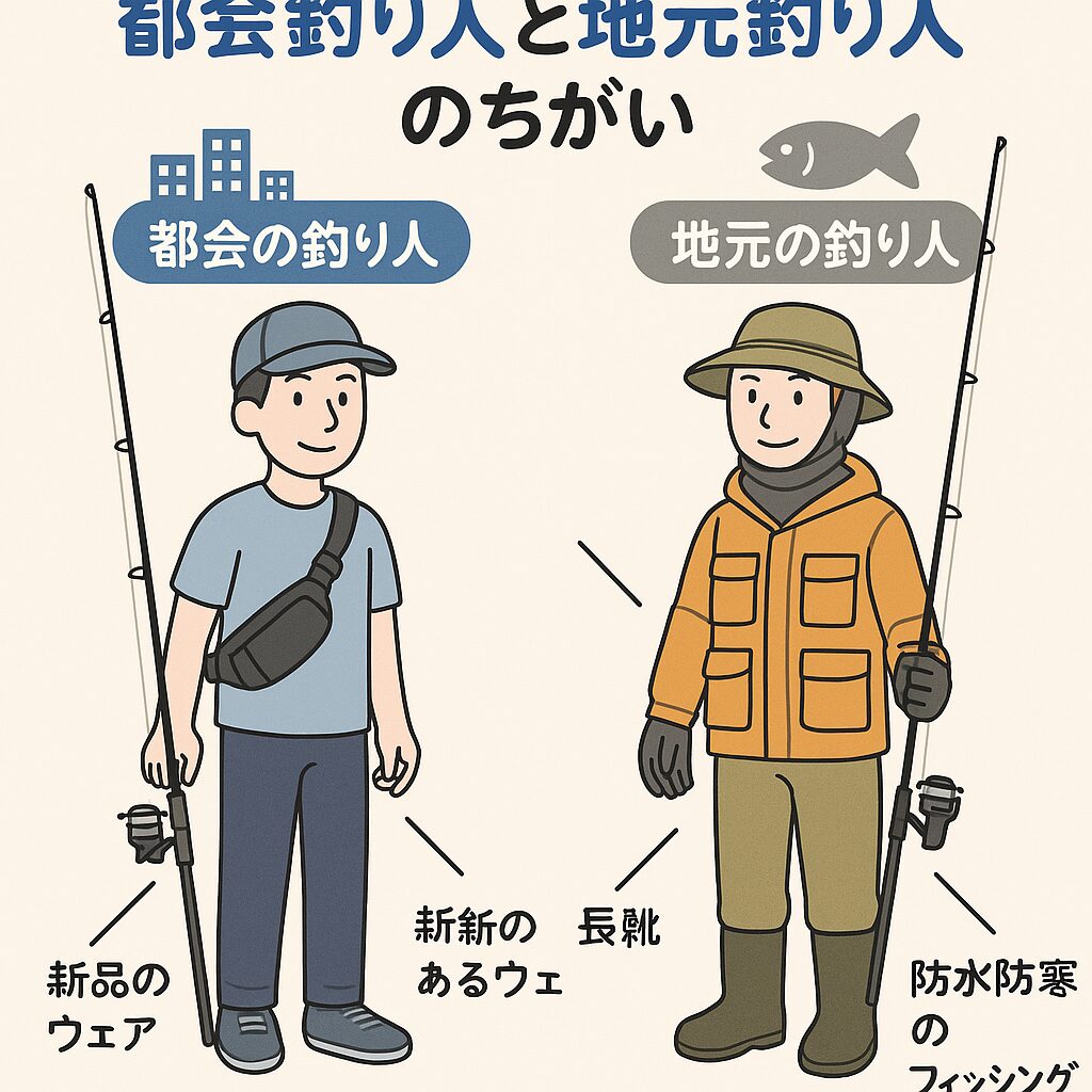 釣り人は地元と大阪さん（県外客）は、一目でわかる。釣太郎