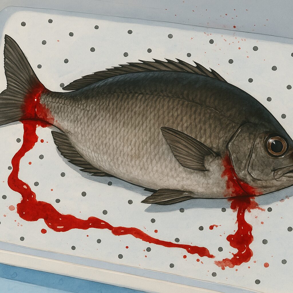 魚の生臭さ、原因を部位ごと解説。中でも血が比重が高い。釣太郎