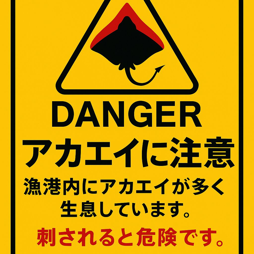 南紀地方の大半の漁港内はアカエイの巣窟化している。昔はこんなことはなかった。なぜ？釣太郎