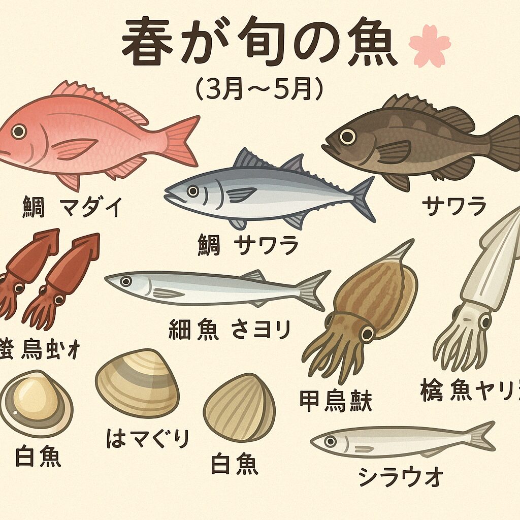 春が旬の魚紹介。釣太郎