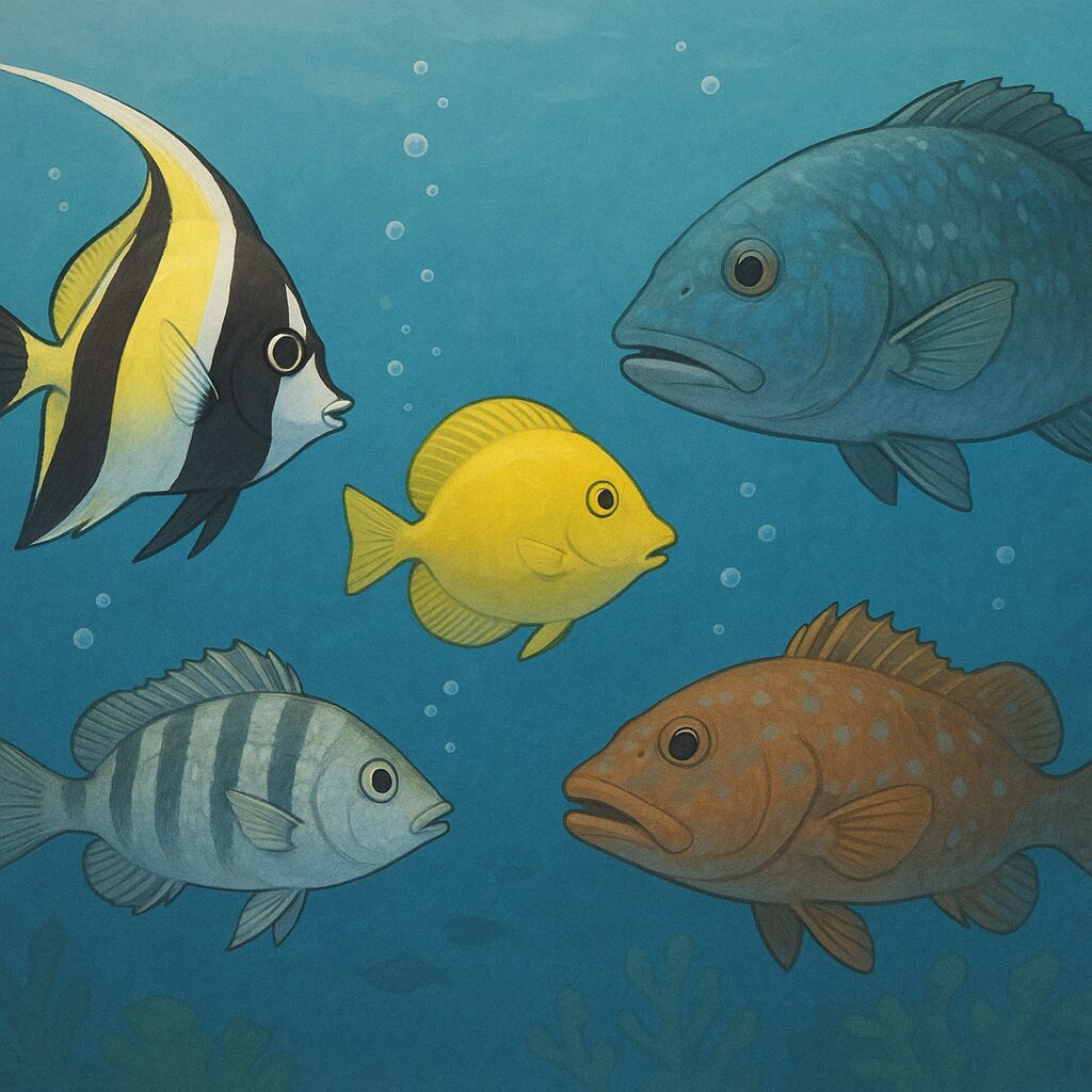 魚は基本的には、異種間の“言語的な意思疎通”はできないが、状況共有やシグナルの認識は可能。 つまり「言葉」は通じないけど、「雰囲気」は通じる。釣太郎