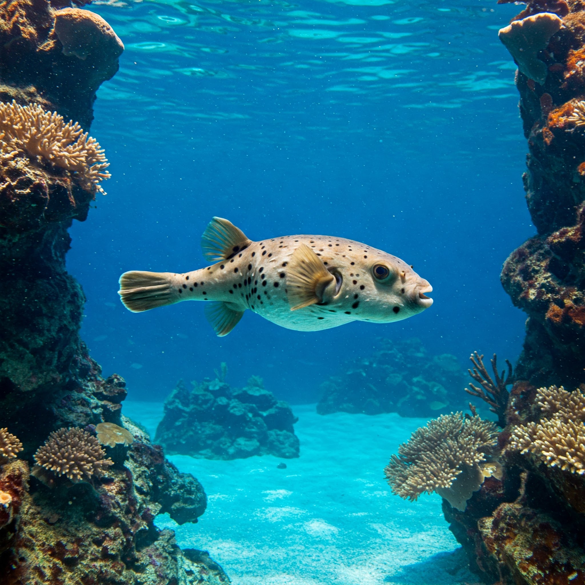 食物連鎖による蓄積 (生物濃縮): フグは、テトロドトキシンを産生する海洋細菌を摂取した巻貝やヒトデなどの生物を餌としています。これらの餌に含まれる毒素が、フグの体内に徐々に蓄積していくと考えられています。釣太郎