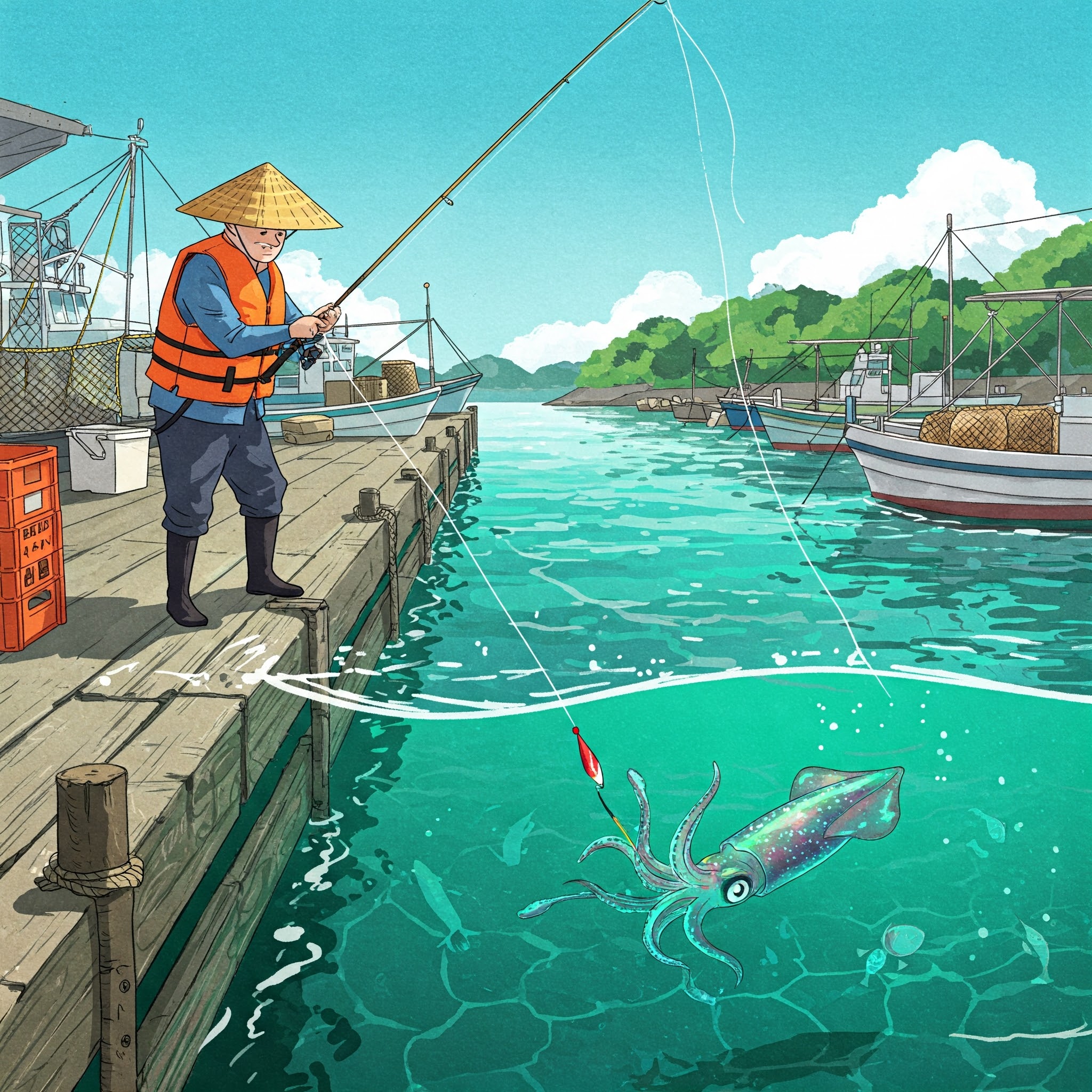 アオリイカのイカタッチについてのご説明。釣太郎