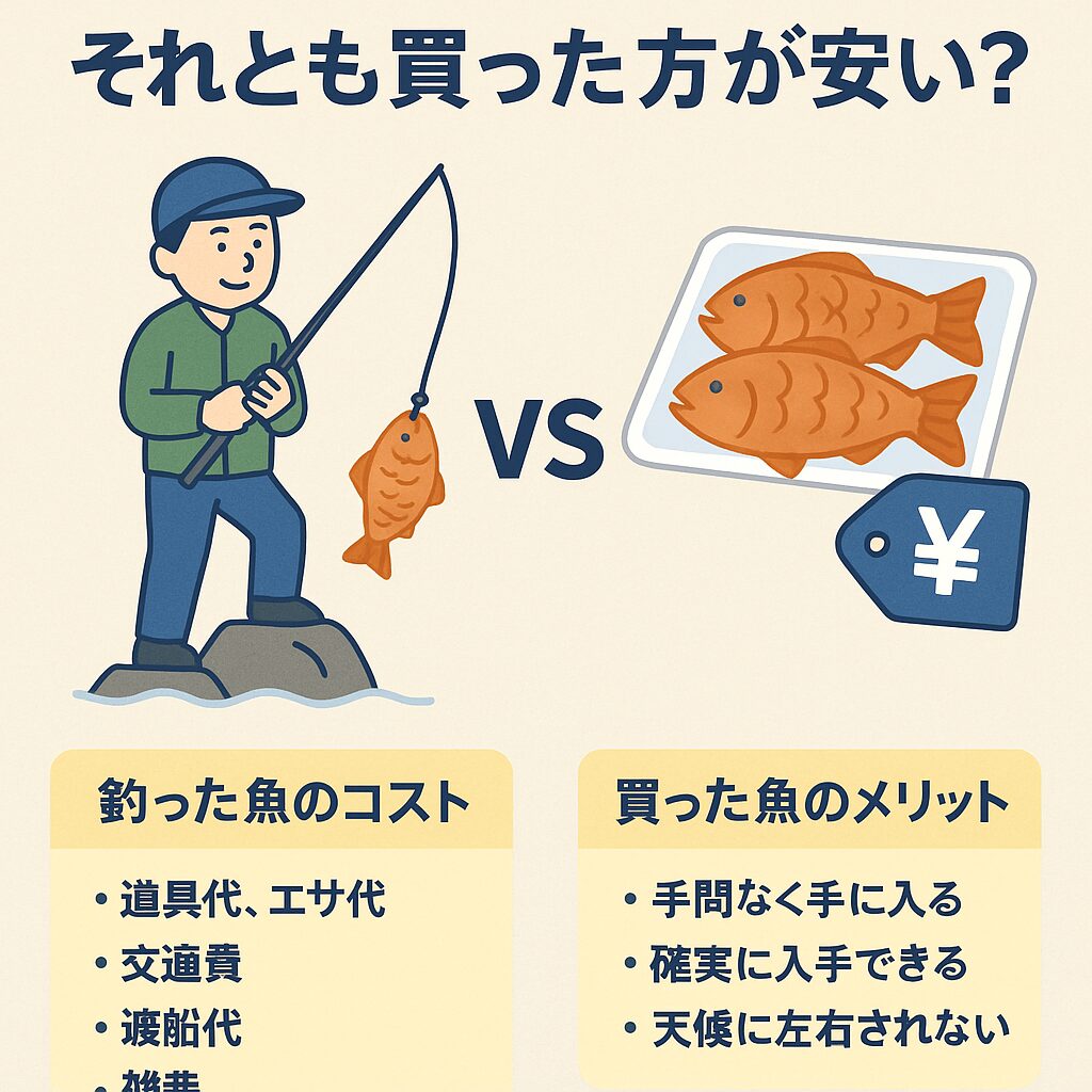 魚は買った方が安い?釣ったほうが安い?釣太郎