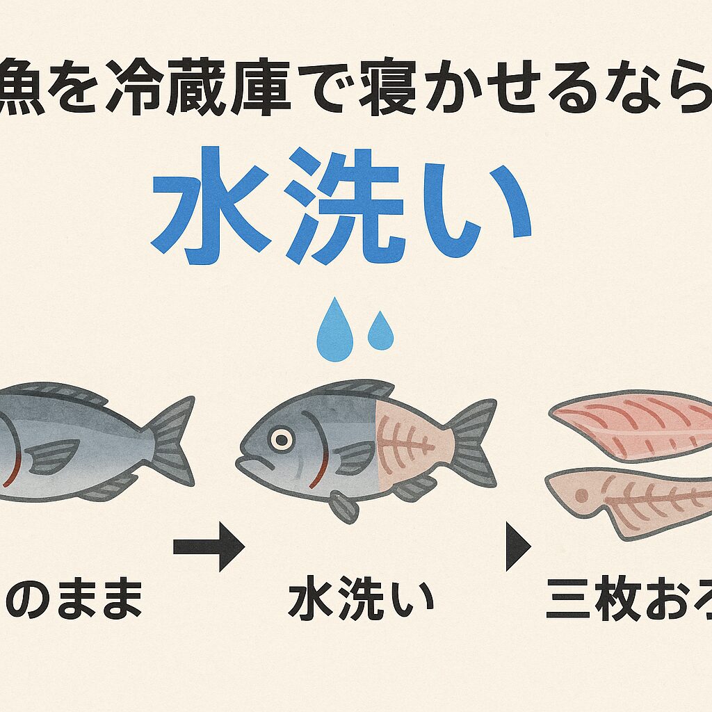 魚の冷蔵保管には「水洗い」が最も適している！釣太郎