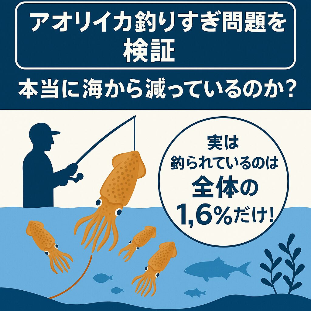 釣れない理由は“アオリイカがいない”ではなく“釣れにくくなっているだけ”。釣太郎
