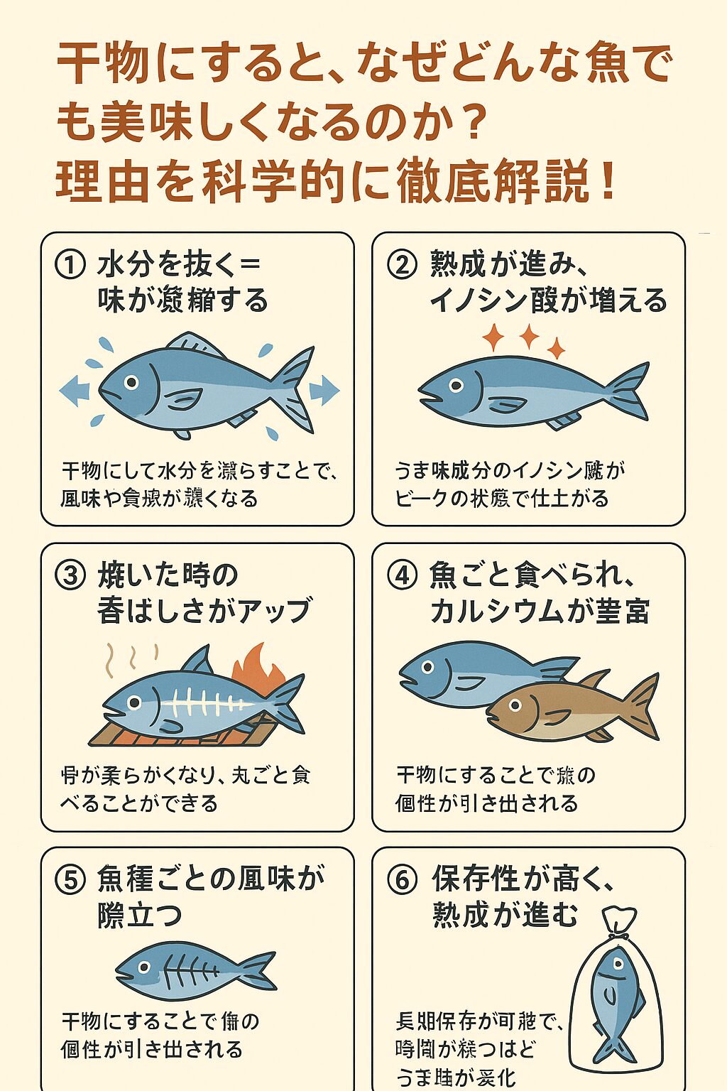 同じ魚でも刺身、焼き、干物で栄養は変わる？調理法と栄養価の関係。釣太郎
