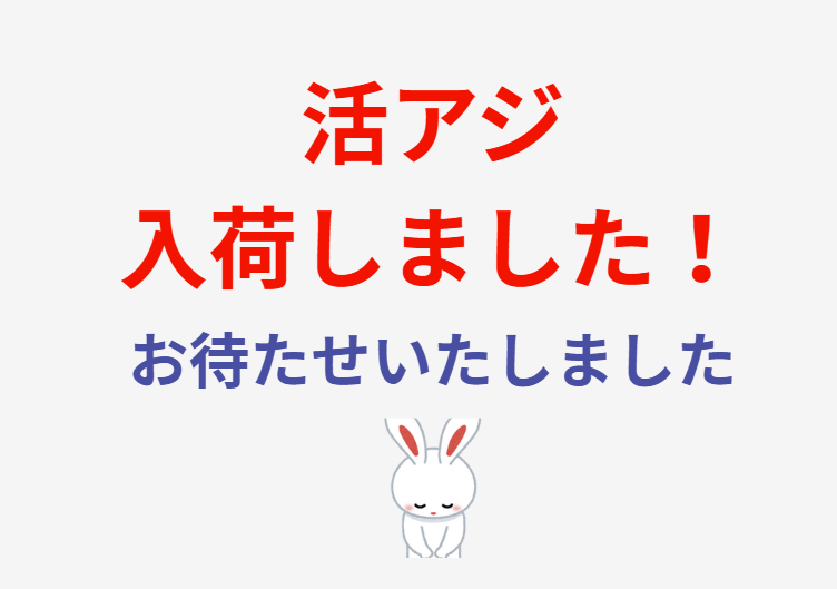 アオリイカ釣り用活アジ入荷。今年は活アジ大不漁で、GWぜんごには在庫が底をつきそうです。釣太郎