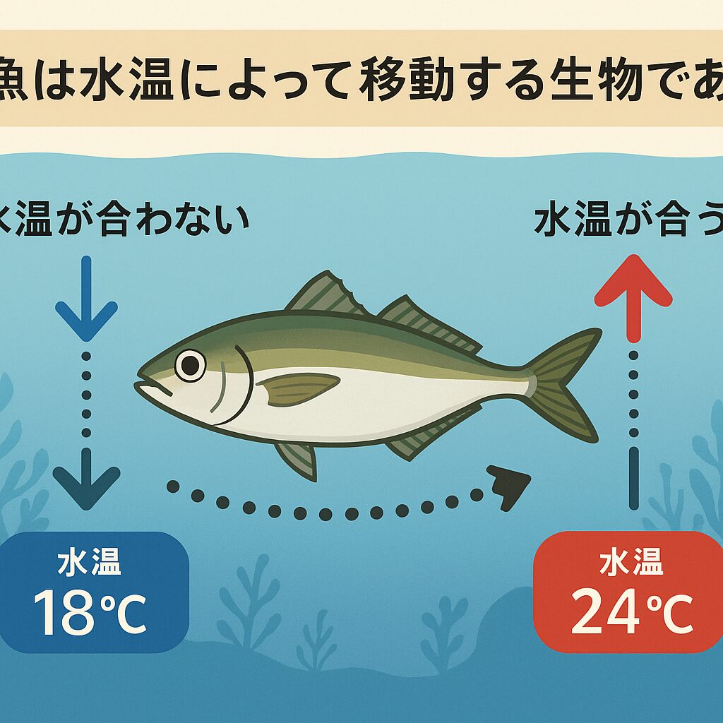 魚＝水温で移動する生き物！釣太郎