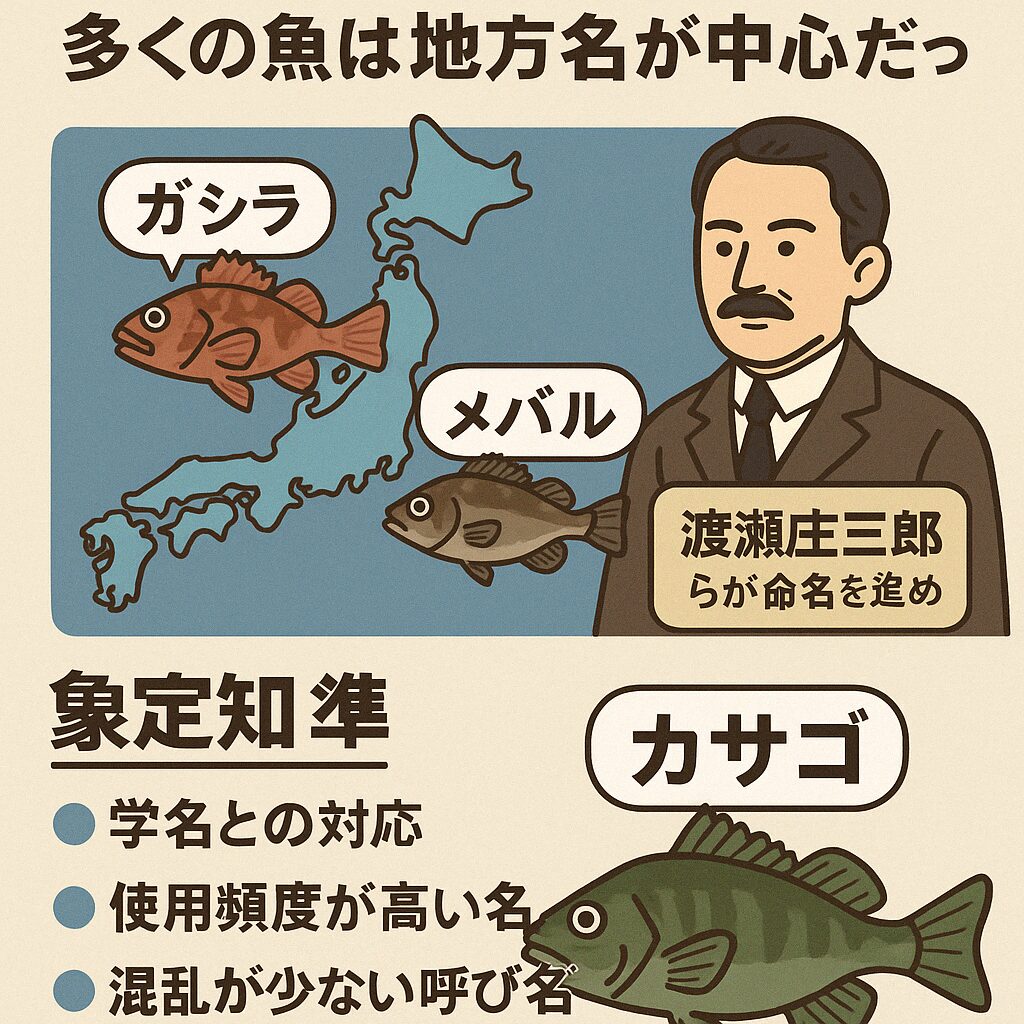 魚は地方名が多いが、標準和名はいつからあるの?釣太郎