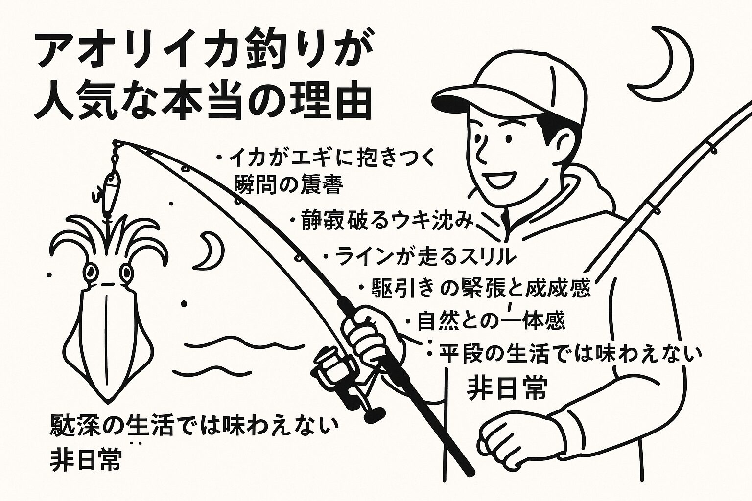 釣り人が求めているのは、イカそのものではないという事実。釣太郎