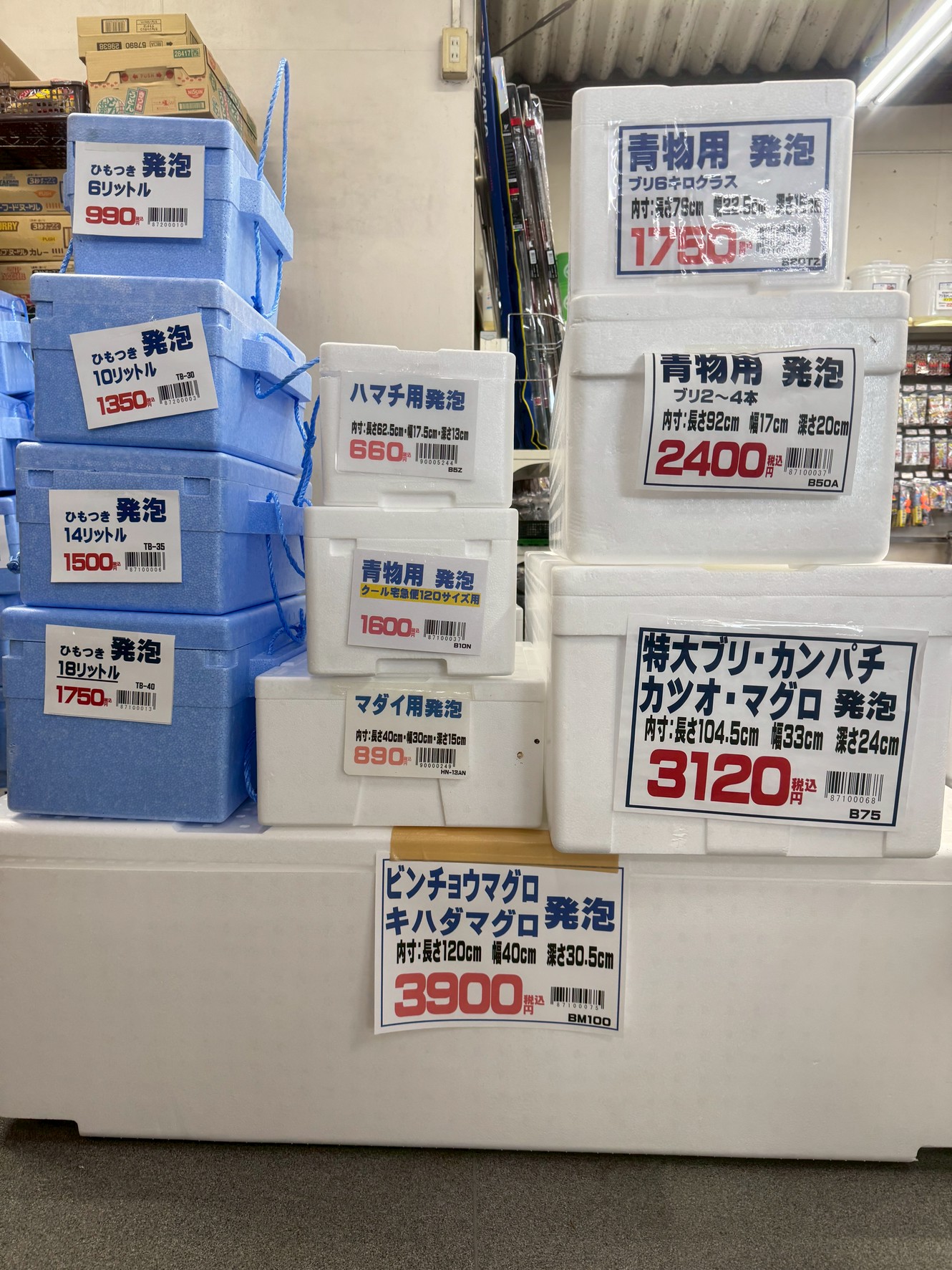 釣った魚を新鮮に！釣太郎の発泡クーラーBOXで小魚からマグロまで完璧保存