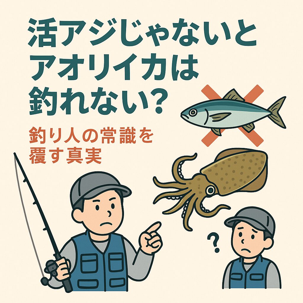 アオリイカは活アジでしか釣れないは、ただの思い込み。冷凍アジで釣っている人いっぱいいます。釣太郎