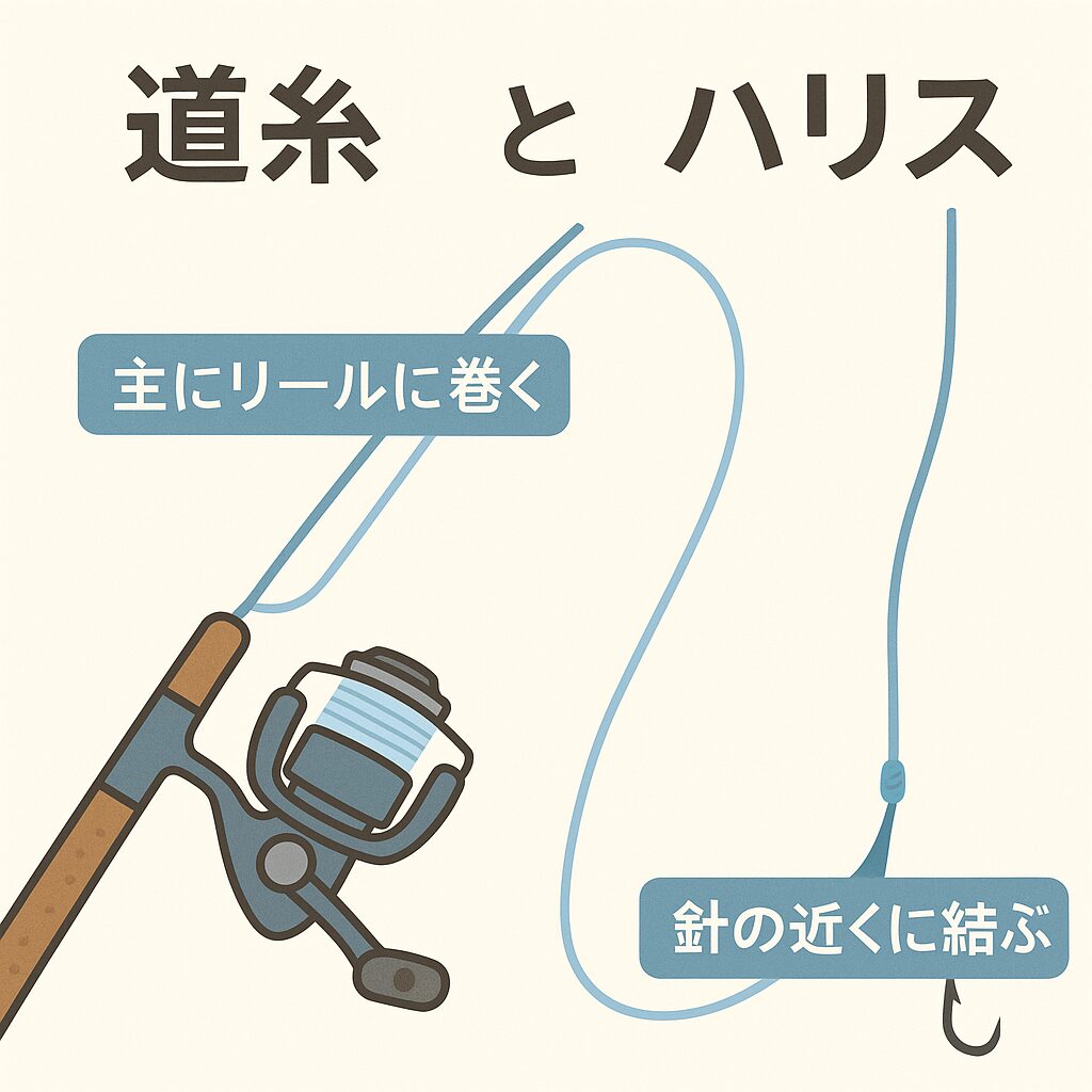 「道糸」と「ハリス」の違いとは?釣り初心者が混乱しやすい基本用語をやさしく解説!釣太郎