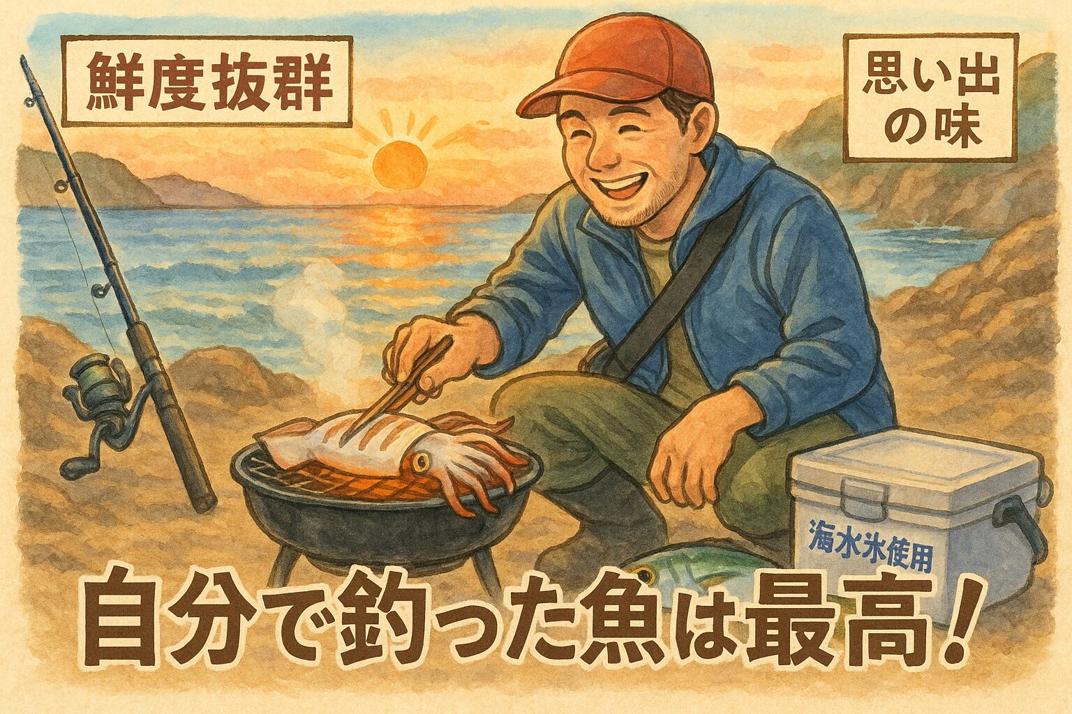 自分で釣った魚が美味しいと感じる理由は、科学的・心理的にいくつもあります。釣太郎
