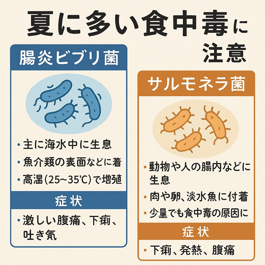 腸炎ビブリオ菌とサルモネラ菌の特徴と予防法を徹底解説！釣太郎